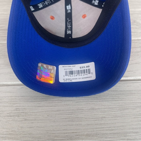 Men's New Era Royal Denver Broncos Throwback Logo Team 39THIRTY Flex Hat - Picture 5 of 6